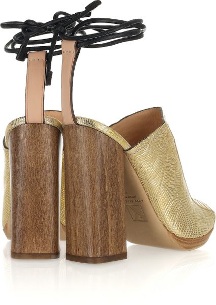 ankle wrap mules