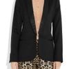 By Malene Birger Azemina Crepe and Satin Tuxedo Jacket in Black - Lyst