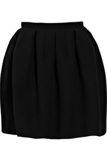 Carven Pleated Wool-crepe Skirt - Lyst