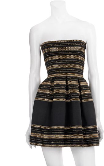 Pleasure Doing Business Strapless Pleated Dress - Lyst