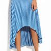 Wallpapher Scoop Back Midi Maxi Skirt  in Blue (royal/ heather) - Lyst