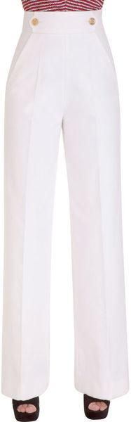 Yves Saint Laurent High Waisted Pant - Lyst