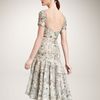 Zac Posen Floralprint Silk Dress in Gray (floral) - Lyst