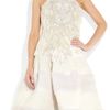 Alexander Mcqueen Handembroidered Silkchiffon Dress in White - Lyst