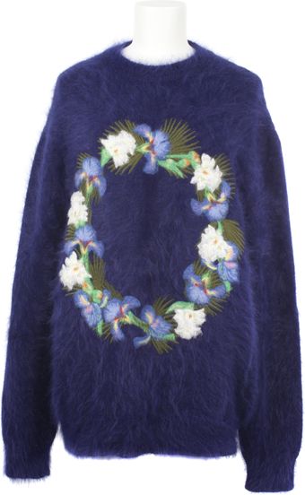 Givenchy Purple Angora Blend Pullover - Lyst