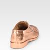 Maison Martin Margiela Laceup Metallic Leather Oxfords in Gold (copper) - Lyst