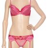 Myla Angelica Padded Plunge Silkblend Bra in Pink - Lyst
