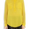 3.1 Phillip Lim Silkchiffon Blouse in Yellow - Lyst