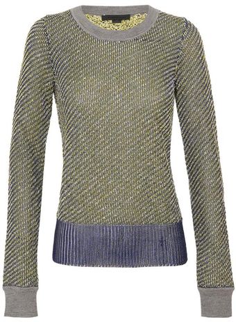  Woven Techno Boucle Knit Jumper 