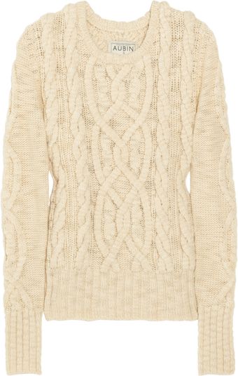 Aubin & Wills Calderwood Cable-knit Wool Sweater - Lyst