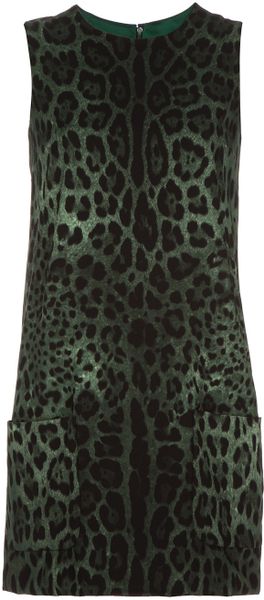 Dolce & Gabbana Sleeveless Shift Dress - Lyst