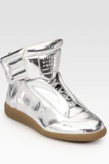 Maison Martin Margiela Metallic Leather Sneakers