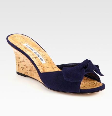 navy cork wedges