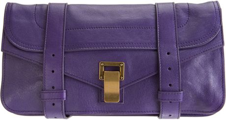 Proenza Schouler Ps1 Pochette Leather in Purple (violet) - Lyst