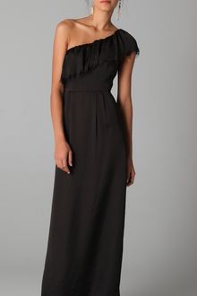 Rebecca Taylor Eyelash One Shoulder Gown - Lyst
