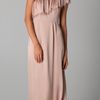 Rebecca Taylor Eyelash One Shoulder Gown in Pink (nude) - Lyst