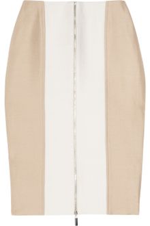 Richard Nicoll Two-tone Wool-crepe Pencil Skirt - Lyst