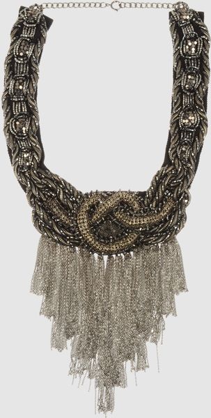 Alberta Ferretti Necklaces in Gray (lead) - Lyst