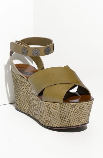Lanvin Wedge Sandal - Lyst
