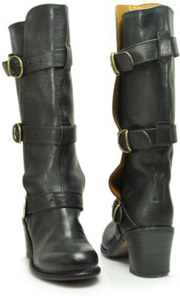 billie black biker boot