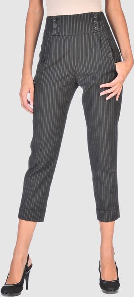 French Connection 3 4 Length Shorts in Black - Lyst