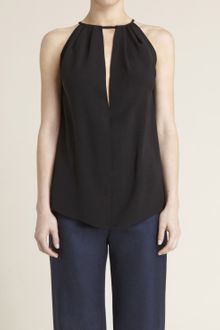 Adam Lippes Double Georgette Sleeveless Top - Lyst