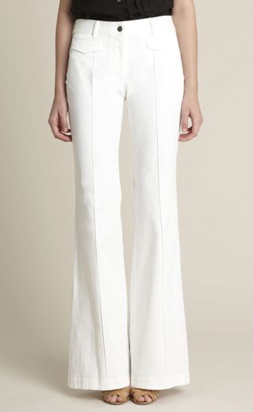 white bell bottom jeans