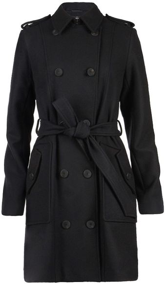 AllSaints Finsbury Wool Coat - Lyst