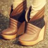 Free People Charmene Platform in Brown (taupe / grey) - Lyst