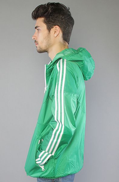 green adidas windbreaker