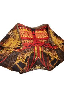 Alexander McQueen Gold Regal Print Nylon De-manta Clutch - Lyst