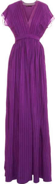 Balenciaga Long Seersucker Dress - Lyst