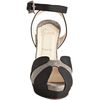 Christian Louboutin Black Canvas and Lizard Skin Double Moc 140 Ankle Wrap Heels in Black - Lyst