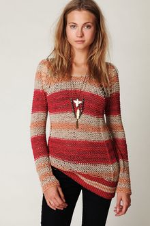 Free People Stripe Tape Yarn Pullover - Lyst