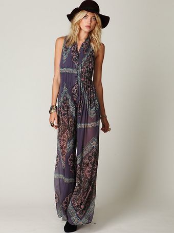 Free People Stillwater Wideleg Jumpsuit - Lyst