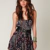 Free People Animal Godet Tank Dress in Blue (sapphire combo) - Lyst