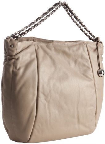 Furla Coffee Leather Chain Handle Tote - Lyst