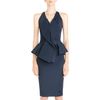 Givenchy Peplum Dress in Blue (navy) - Lyst