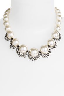 Givenchy Salt Glass Pearl Collar Necklace - Lyst