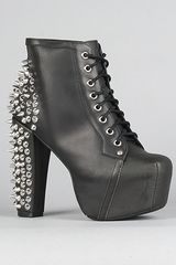Jeffrey Campbell The Lita Spike Shoe in Black with Silver Studs