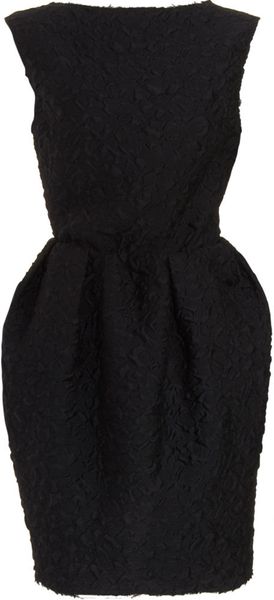 Lanvin Stamped Dress in Black - Lyst
