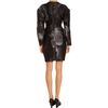 Lanvin Peplum Dress in Gray (floral) - Lyst