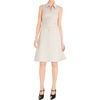 Rochas Zip Front Dress in White (beige) - Lyst