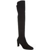 Stuart Weitzman Black Suede Stretch Back Kneehigh Boots in Black - Lyst