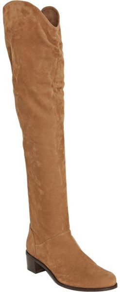 Stuart Weitzman Luggage Rice Suede Dunkirk Over-the-knee Boots in Brown