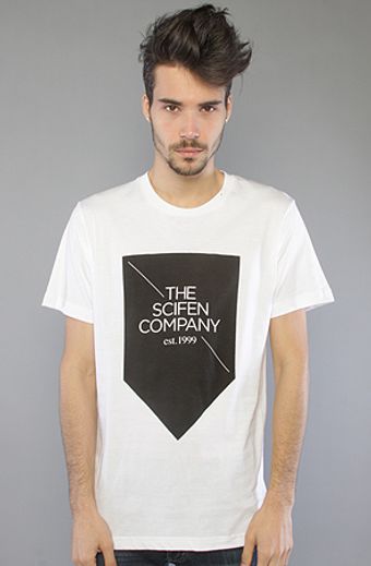 The Scifen Company The Arrow Tee in White - Lyst