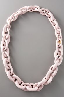Tory Burch Chunky Resin-link Necklace, Rose - Lyst
