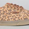 Vans The Authentic Lo Pro Sneaker in Brown Leopard Suede in Brown - Lyst
