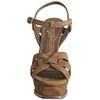 Yves Saint Laurent Tobacco Suede Tribute 105 Platform Sandals in Brown (tobacco) - Lyst