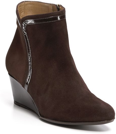 Brown Suede Wedge Ankle Boots Women's Booties. Naturalizer honors the brand's original promise to deliver feminine, stylish and comfortable shoes for the modern woman. Our collection of dress and casual booties for women is .